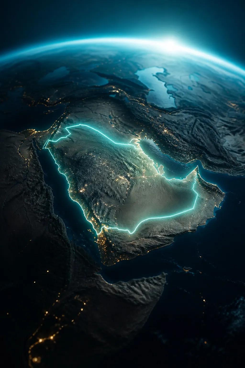 Vertical 9:16 preview of a glowing 3D country flyover for TikTok and Reels